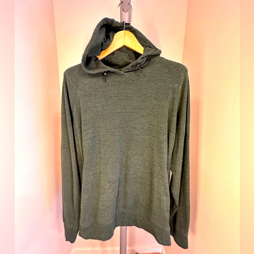 AMERICAN EAGLE OUTFITTERS - Forest Green Active Flex Hoodie, Men’s Large